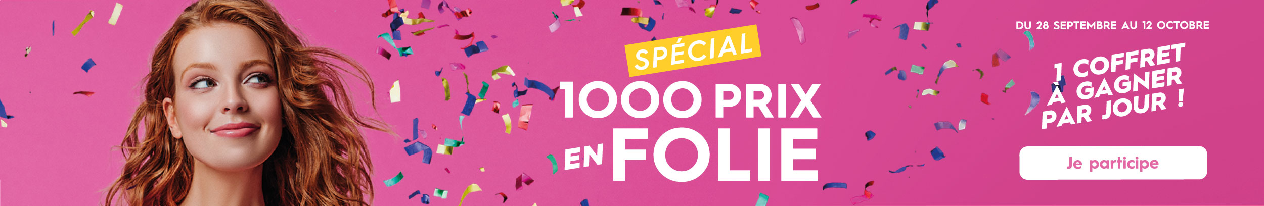 Jeu concours du 28 septembre au 12 octobre, 1 coffret à gagner par jour !